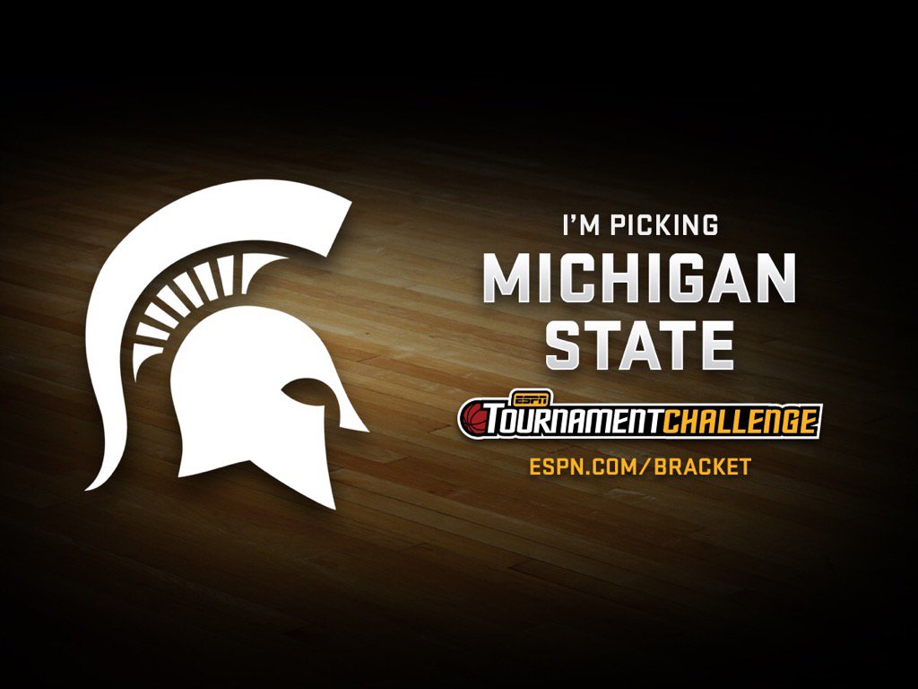 therealPBrady66's tweet photo. I picked Michigan State to cut down the nets. Fill out your bracket at https://t.co/AECLyxZZ6H. #bracket https://t.co/XeGGPTBndP