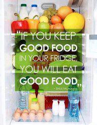 #FitFam If you Keep good food in your fridge... you will Eat Good Food! #NutritionTips #GetFITnLEAN #Nutrition