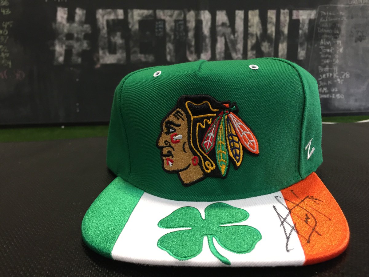 Win this <a href="/JonathanToews/">Jonathan Toews</a> autographed <a href="/NHLBlackhawks/">Chicago Blackhawks</a> St. Paddy’s Day hat. RT to enter! Must follow <a href="/Onnit/">Onnit</a>.