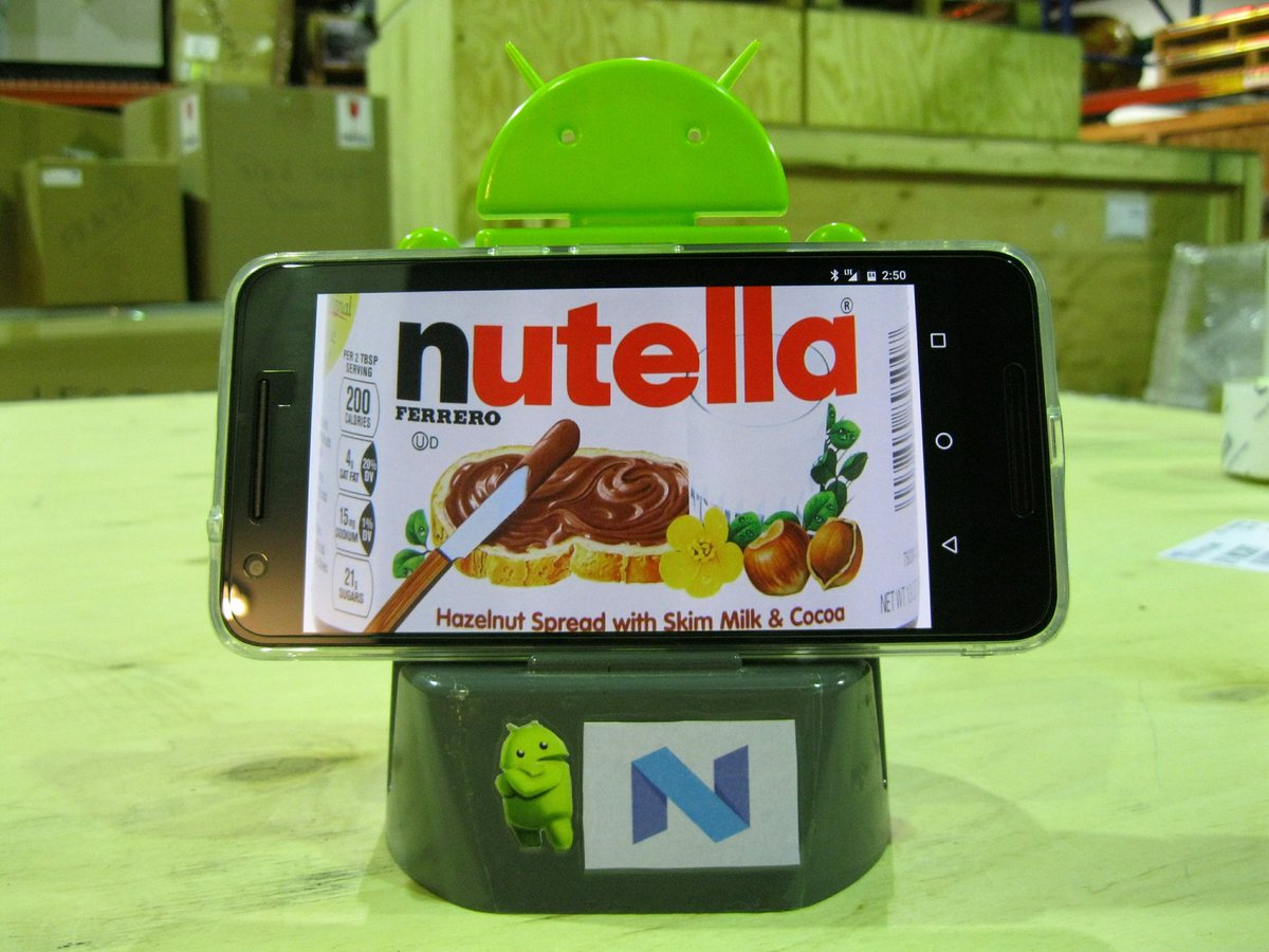efrain_rosado's tweet photo. @androidcentral #WhatIsAndroidN.... Nutella? https://t.co/dCGfBmjsUw