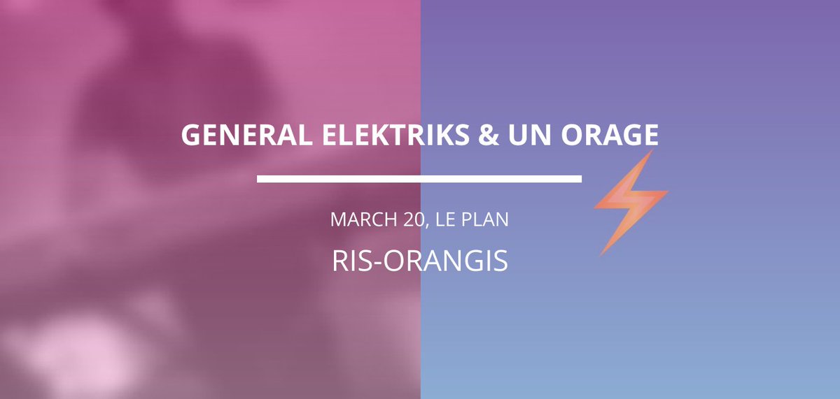 ParisElectronic's tweet photo. 🎤 @Gelektriks &amp; @weareunorage​ - Places de concert pour le 20 Mars à Le Plan https://t.co/x3PuHbfpLB https://t.co/1ObZbIY9j7