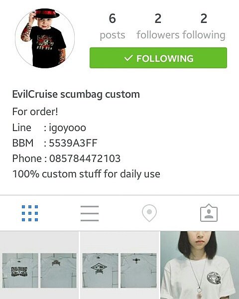Go follow @evilcruise_scumbag on insragram
Prepare ur money n be a badass