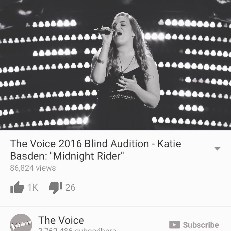 MCMpodcast's tweet photo. So proud of our guest from last week's episode, @thekatiebasden, for slayyyyyingggg it on @NBCTheVoice last night!! https://t.co/LSvT5ypEwd