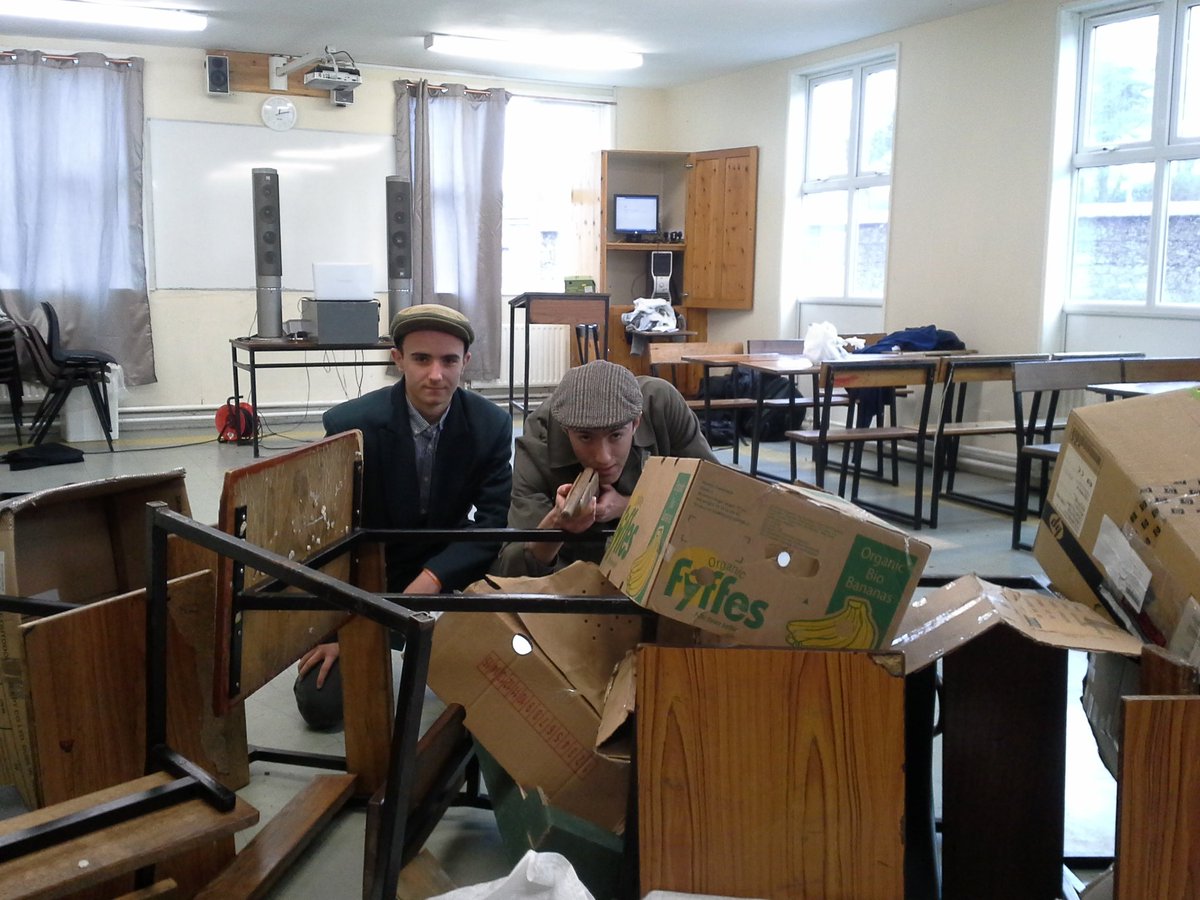 StFachtnas's tweet photo. 4th Year History Students organised dramatic reenactments of events of 1916. Great interactive learning!! https://t.co/rYV1uXmNi4