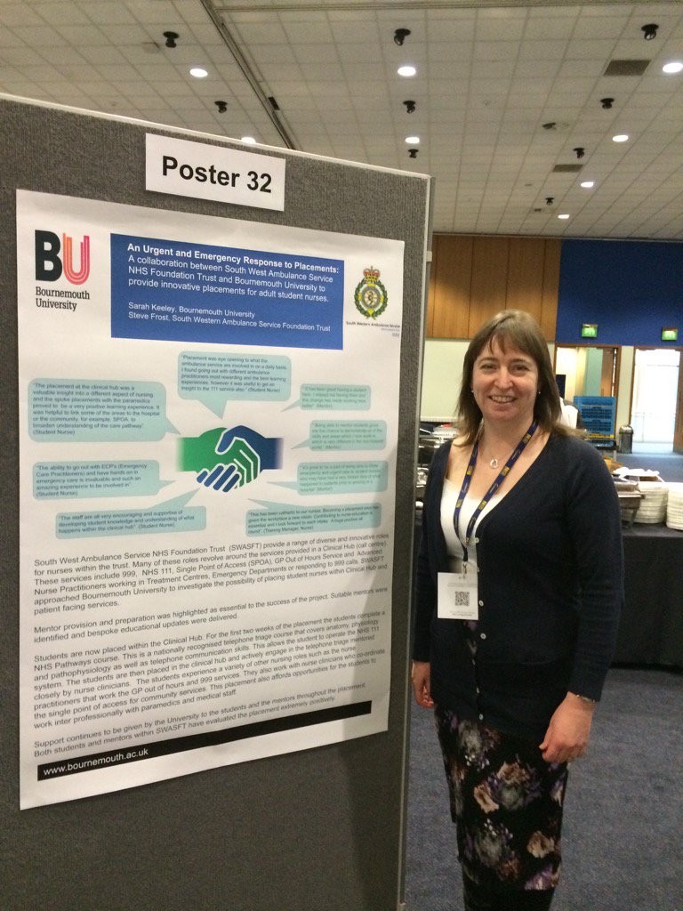 bhumphriesBU's tweet photo. Displaying poster @theRCN conference. Collaborative working creating innovative practice placements #rcnevents https://t.co/yLaO671mS3