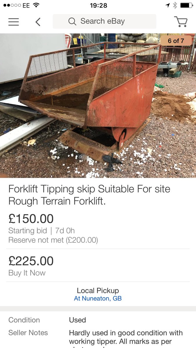 See our listing on <a href="/eBay_UK/">eBay UK</a> if your looking for a Forklift tipping skip😄
