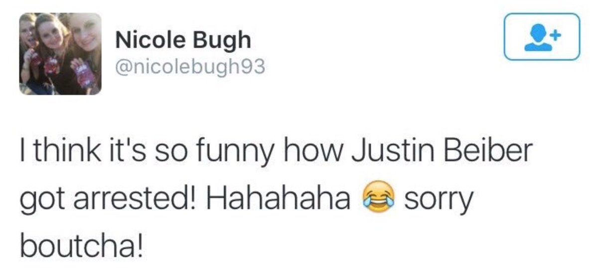amyastrid's tweet photo. It makes me so mad that people like this have tickets to the tour when beliebers who have been here since day 1 dont https://t.co/f1cA53NPNm