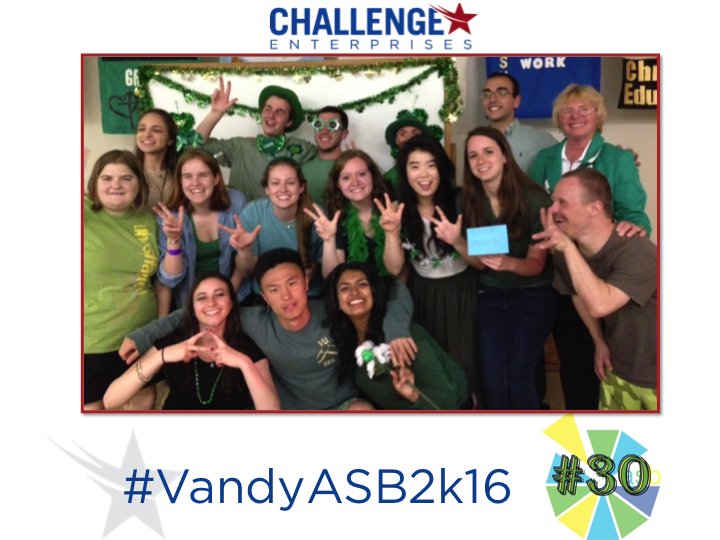 Thanks <a href="/VandyASB/">Vandy ASB</a> for including #ChallengeEnterprises in #VandyASB2k16! We’re #grateful for YOU! #GivingTuesday #jax
