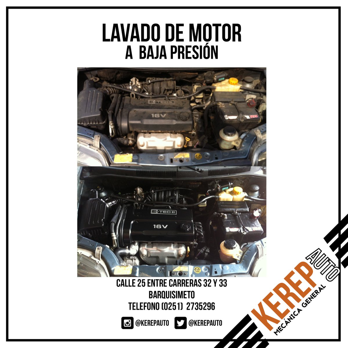 KerepAuto's tweet image. Ven a #KerepAuto, te ofrecemos el lavado de tu motor a presión en tiempo record. #promoKerep