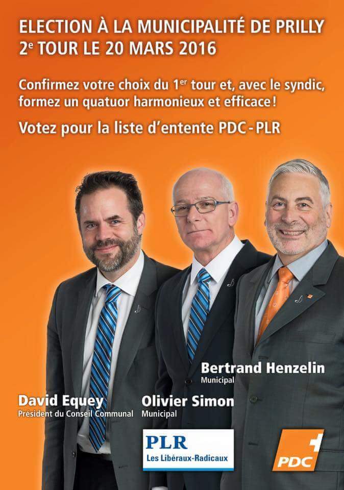 PDCPrilly's tweet photo. #ECVD16 #PDCPRILLY: J-5 !!! Votez et faites voter la liste 2 avec Bertrand Henzelin à la Municipalité au 2e tour !! https://t.co/8ogHXaFqhl