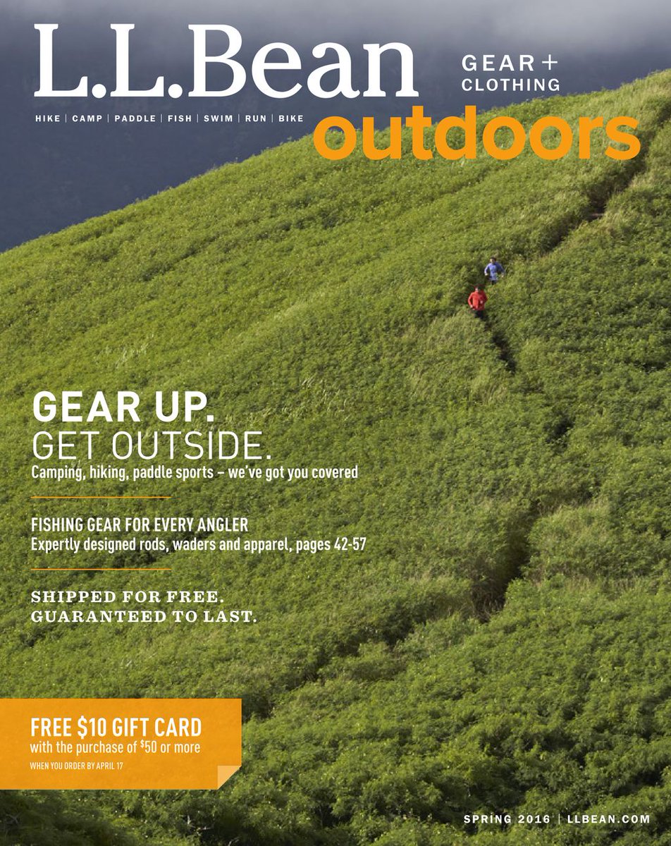 L.L. Bean Outdoors Spring 2016 coffeetable.com/catalogs/2286