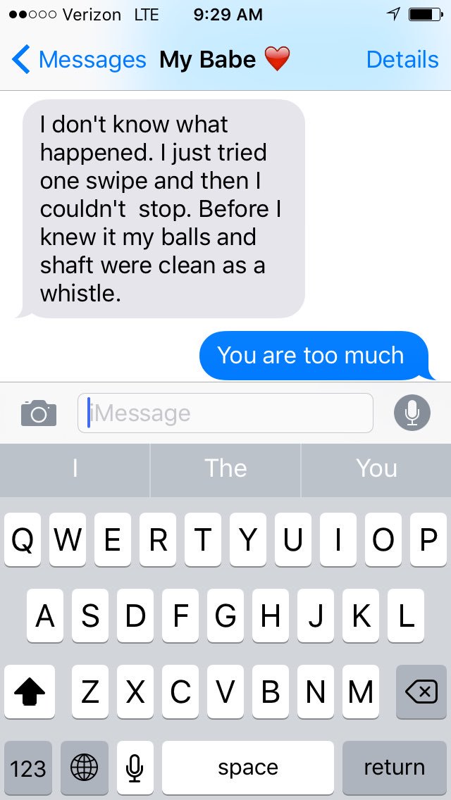 lisatimanus's tweet photo. What it's like living with your boyfriend.... #goodbyerazor https://t.co/qSYKSx8cFh