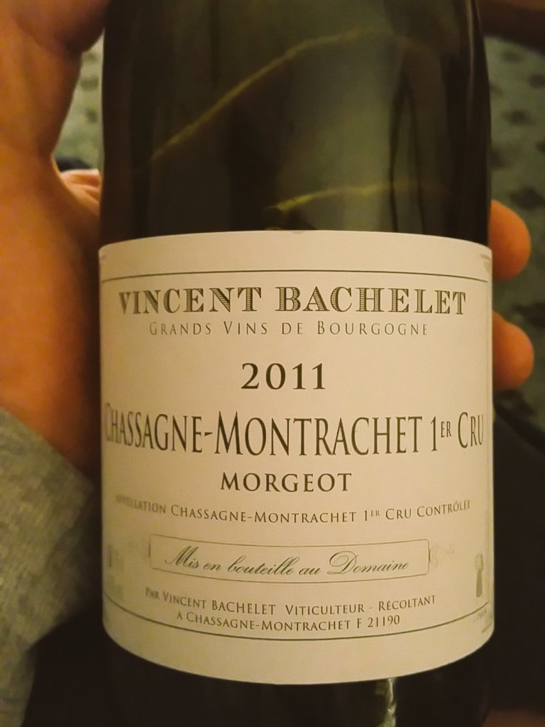 Madeinlittlefr's tweet photo. An amazing #chassagne #montrachet
 1er Cru #morgeot From #vincentbachelet  
Power &amp; elegance from #burgundy https://t.co/thyEgm0RLB