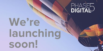 phase5digital's tweet image. Follow along as we prepare to launch the world's friendliest web builder.