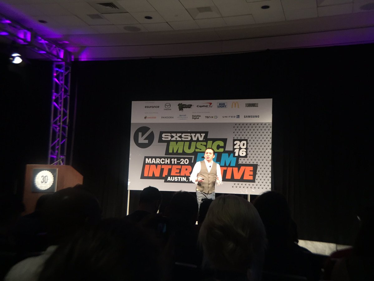 vincetervooren's tweet photo. Always good to listen to @briansolis at #sxsw / #learn2unlearn #inspiring #ux https://t.co/Rji2ISw47Q