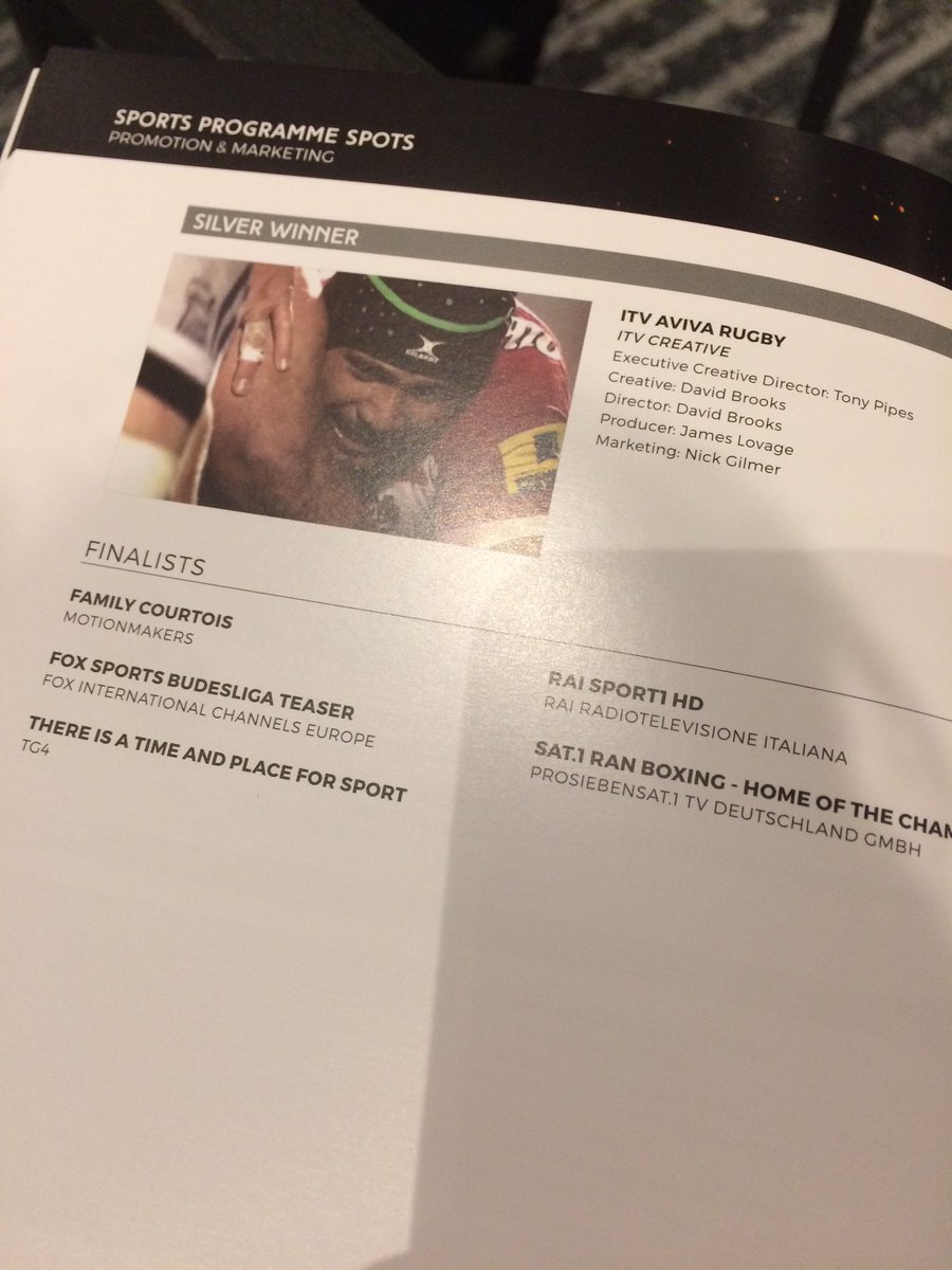 nozap's tweet photo. No win. :-( 12 years nominated in a row isn't that bad. #promaxbda #motionmakers https://t.co/8AV0pyVgmf