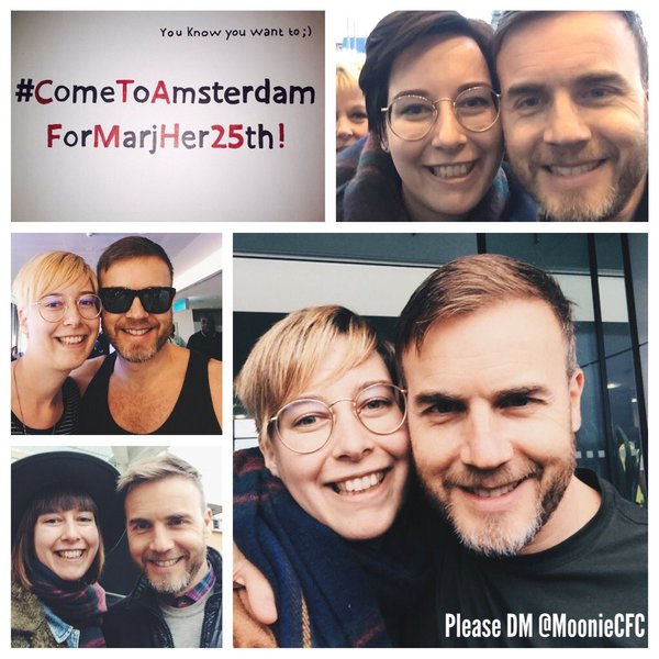 GetGaryToMarj's tweet photo. @GaryBarlow 
How about one Birthday Bash abroad? You should defo put Amsterdam on the list! ☺️👇🏻🎉 Dont tell Marj!;) https://t.co/9qosIdqYBo