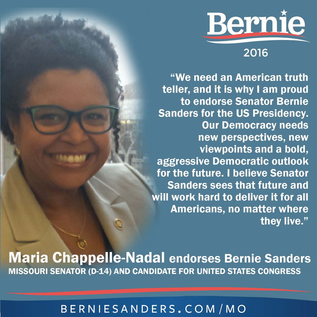 STL4Bernie's tweet photo. #Bernie2016 endorsements #STL4Bernie https://t.co/b7OWRD4TGf
