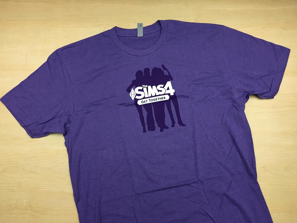 TheSims's tweet image. Look at these AWESOME #GetTogether t-shirts we found! Want one? RT for a chance! Good luck 😘
