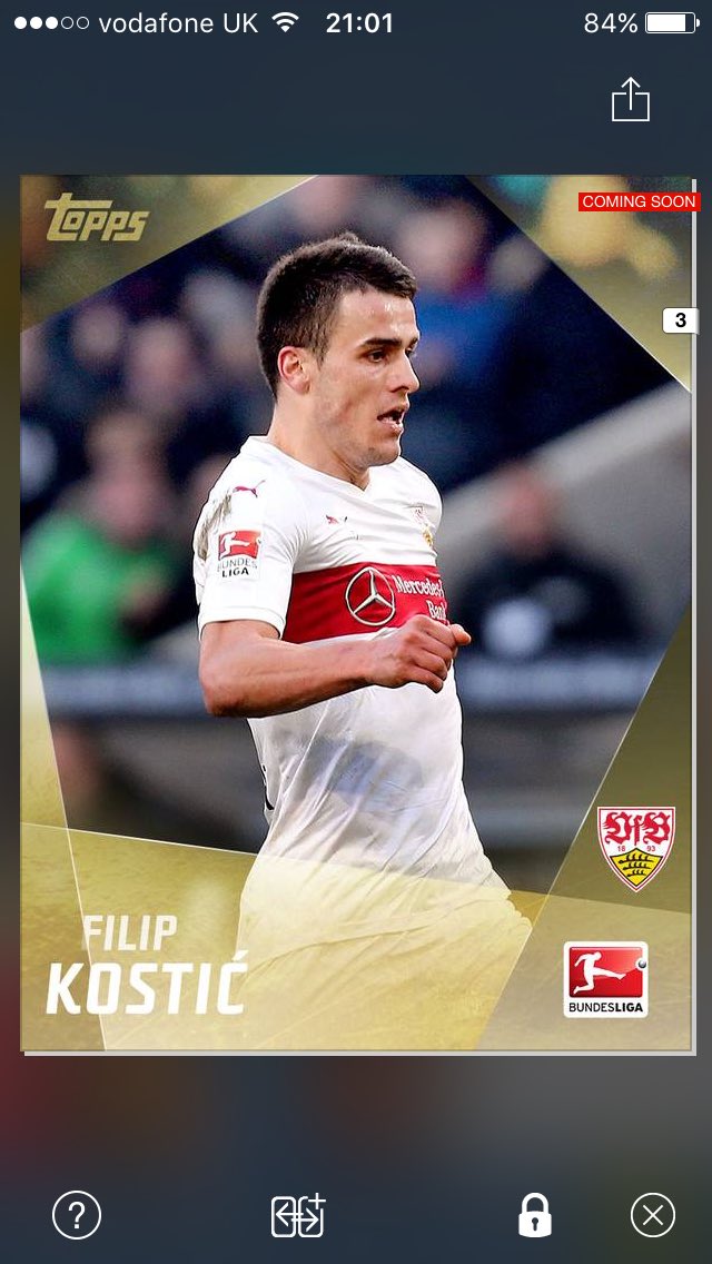 JACKLFC98's tweet photo. Topps kick gold VIP kostic giveaway 

3 different winners 

must retweet &amp; follow

Winner in 1 hour https://t.co/njQ4MljIck