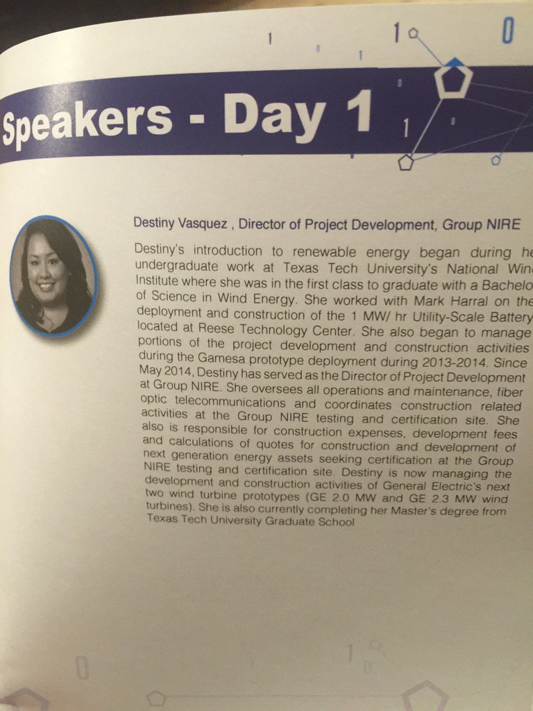 michaelwnow's tweet image. Looking forward to @GroupNIRE&apos;s presentation today at @WPMEvents #WindData forum in Houston, TX. #WindEnergy