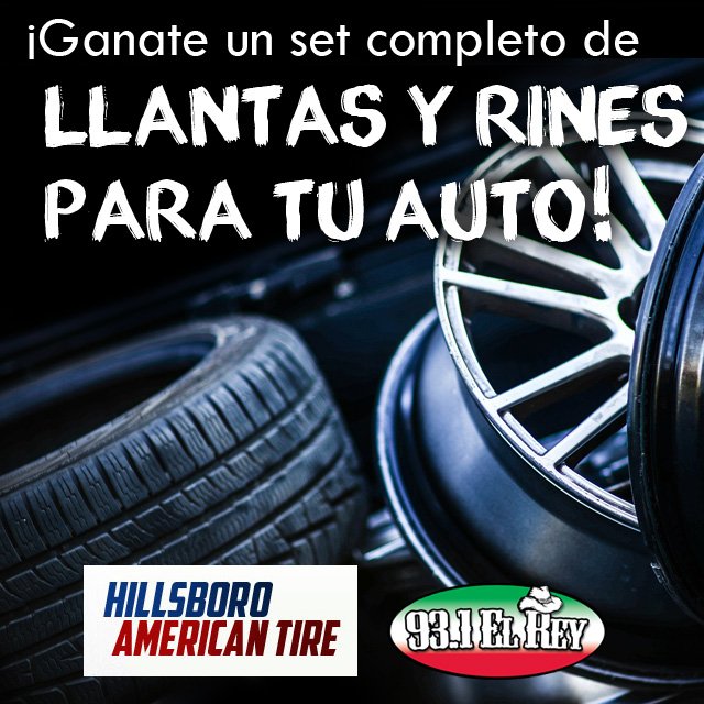 ElRey931's tweet image. ¡93.1 El Rey y Hillsboro american tire te regalan chanclas nuevas para tu mueble! ow.ly/ZvsUm