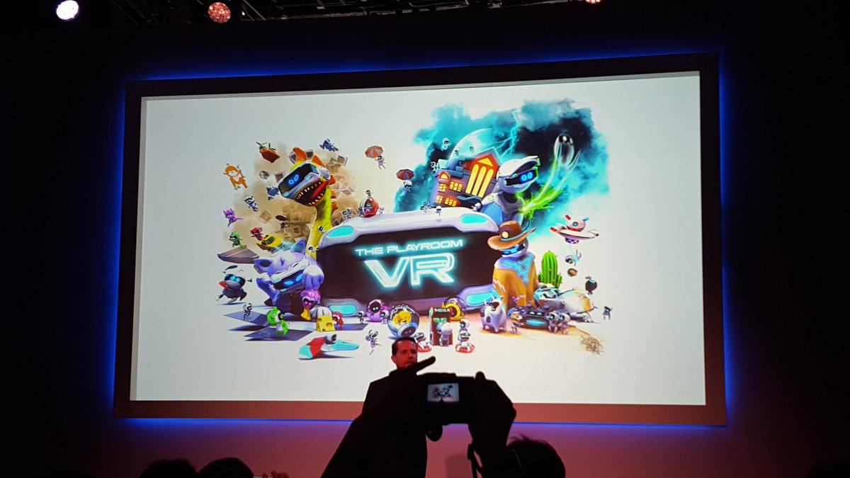 JVCom's tweet photo. Le jeu Playroom VR gratuit au lancement du #psvr #GDC16 #JVCOMPSVR https://t.co/cSJlAZC3Ev