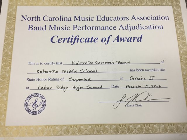 Rolesville MS Band tweet media