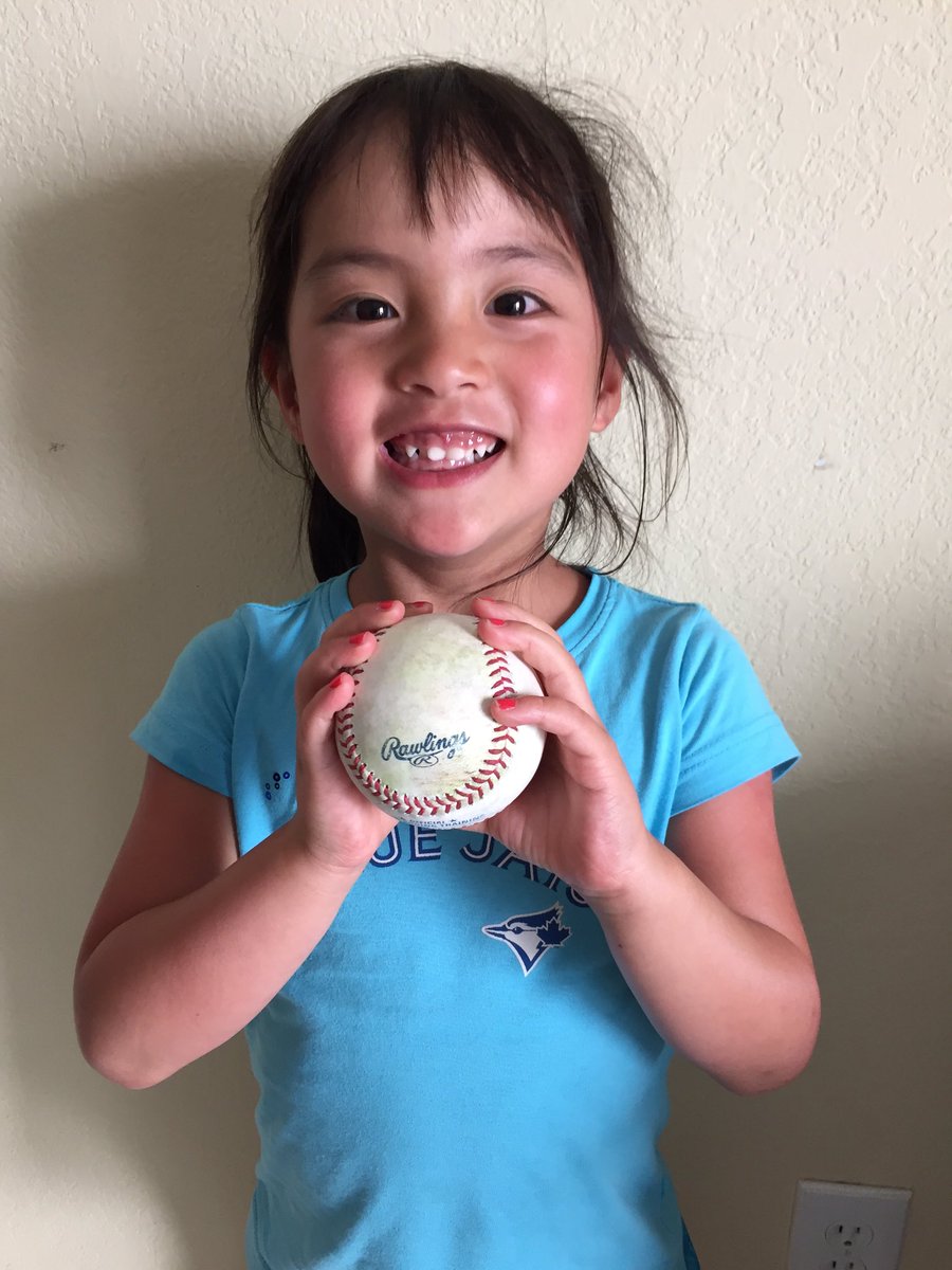 Rowen27's tweet photo. @TLeiper thank you for my first baseball!
Lola https://t.co/m9dB3Uzw1H