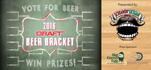 The DRAFT Beer Bracket is back! Vote for your favorite beers, win tons of prizes! 
bit.ly/1nGl50E
