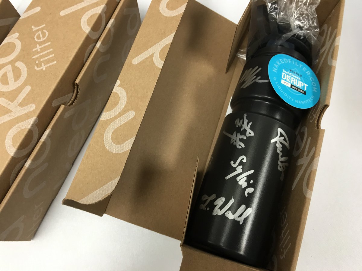 Limited edition Naked Filter bottles with the signatures of all our employees just shipped out!