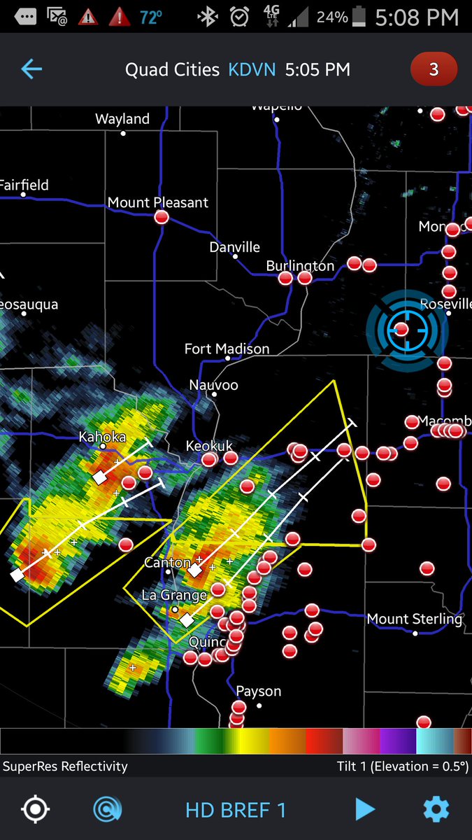 Looks like this may work out nicely. Aiming to drop south toward Maccomb. Sun is out.