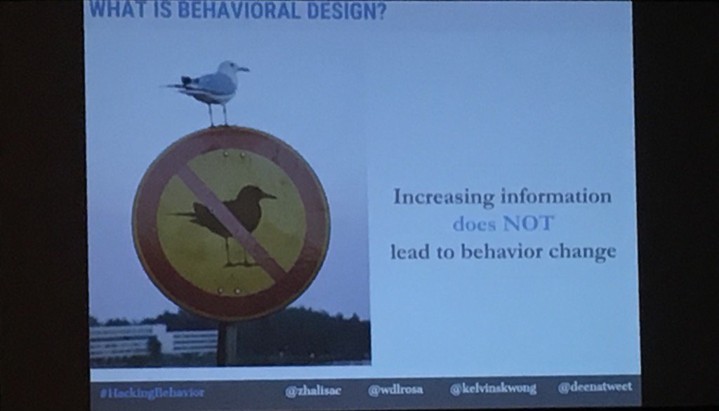 DigitalBlonde's tweet image. Increasing information does not lead to behaviour change....Proven to be case with calorie counting #hackingbehavior