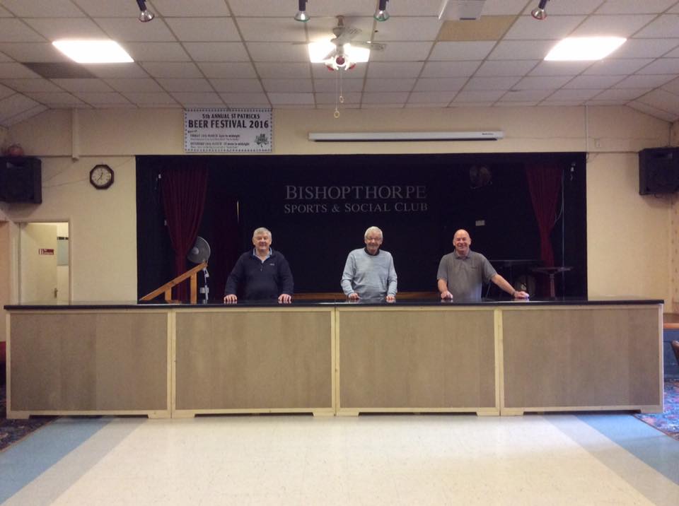 St Patricks Beer Festival getting closer. The bar is built and looking good, beer
and cider coming tomorrow. Cheers!