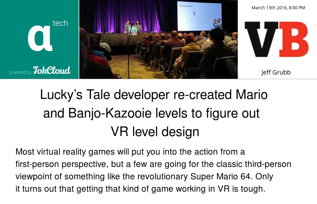 abstractTechTC's tweet image. venturebeat.com/2016/03/15/luc… by #JeffGrubb #startups