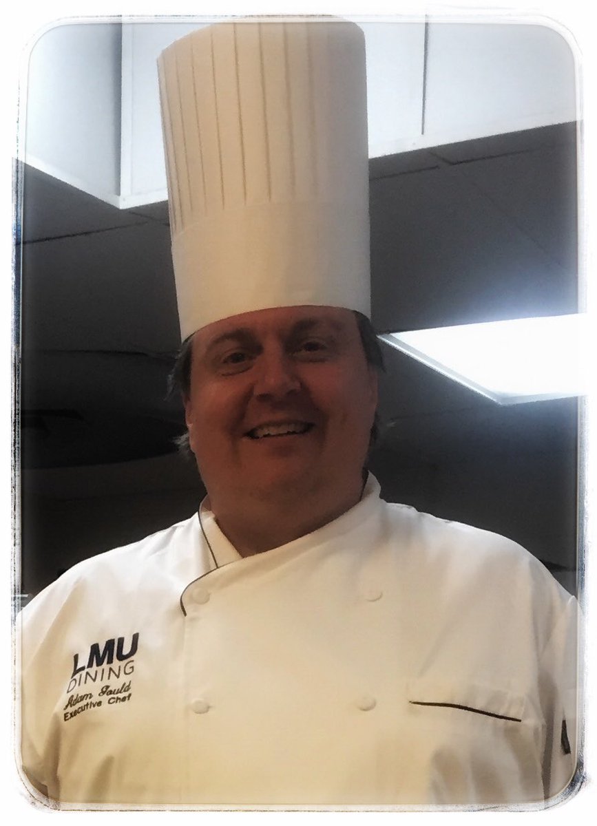 lmu_dining's tweet image. Chef Adam never had a doubt. Go RailSplitters!!!🏀