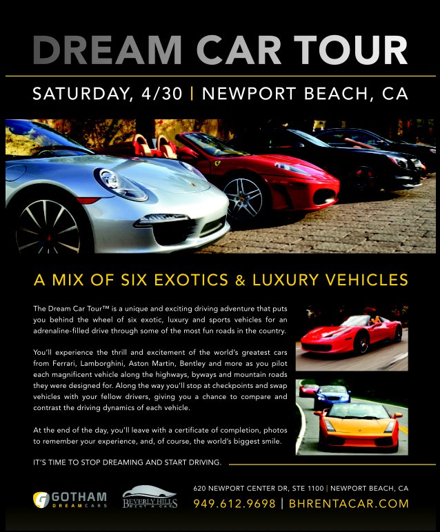 BHRAC_NB's tweet photo. Sign up now for the Dream Car Tour in Newport Beach on Saturday, April 30, 2016. https://t.co/vykGWuuzf0 https://t.co/dIxMVEDWKm