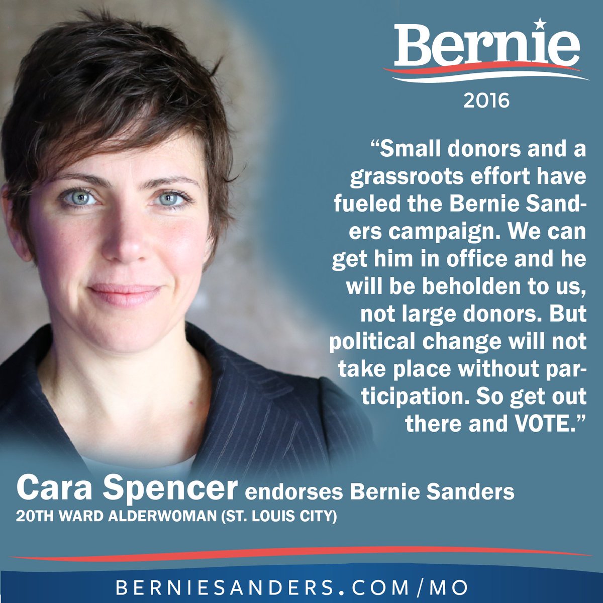 STL4Bernie's tweet photo. #Bernie2016 endorsements #STL4Bernie https://t.co/aS5tz8NbDF