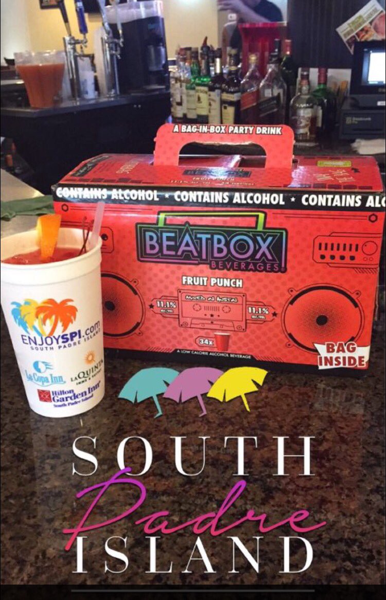 BeatboxNebraska's tweet photo. If you're going to South Padre next week, let us know where you're at so we can bring the PARTY to you 🎉🍹#SlapTheBag https://t.co/vMlvJ8776b