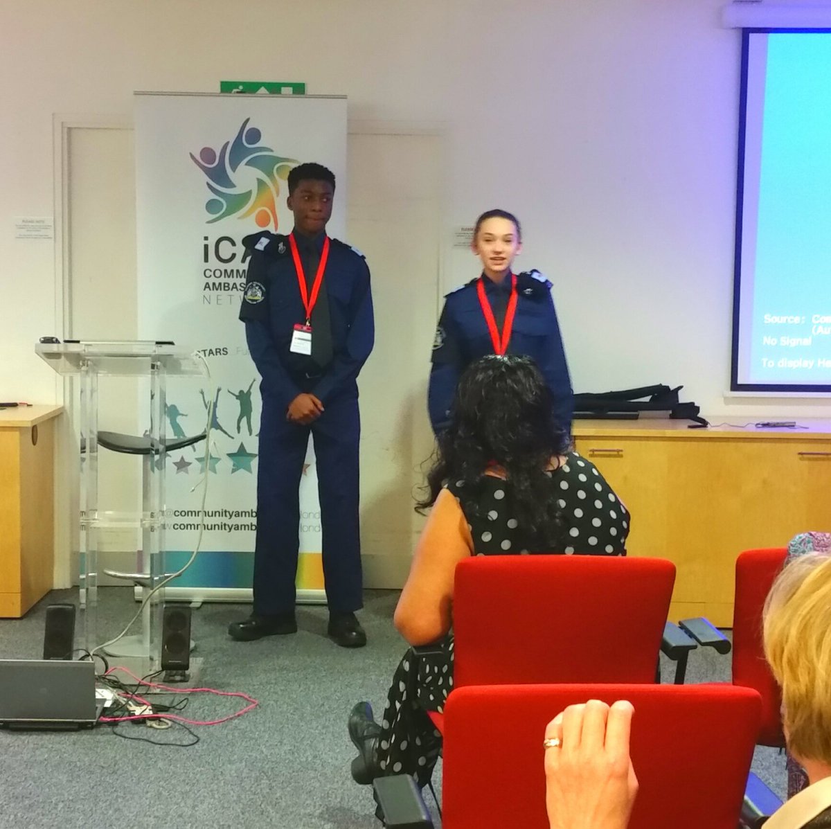 MertonVPC's tweet photo. Our ππCadets Katie & Emmanuel give closing thanks >VPC team, some very inspired (& inspiring!) Yg Ppl π#MetFuture! https://t.co/8CHuZ2doGm