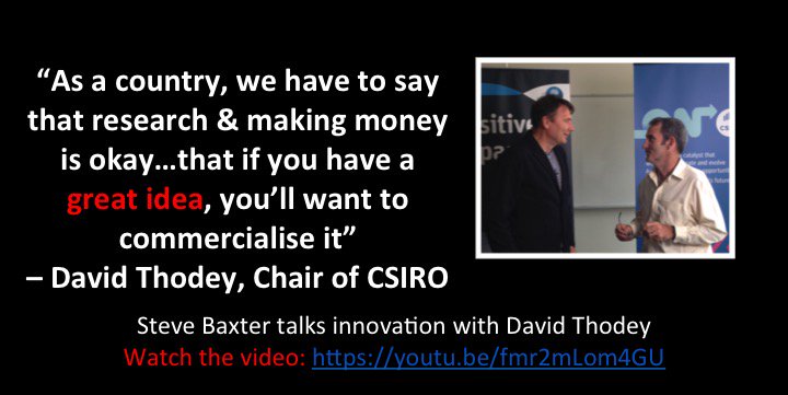 sbxr's tweet photo. Watch my interview w @CSIROnews' @davidthodey as we discuss Oz #innovation. Thoughts welcome https://t.co/6iS8ZAbLGY https://t.co/40cxRPhyuO