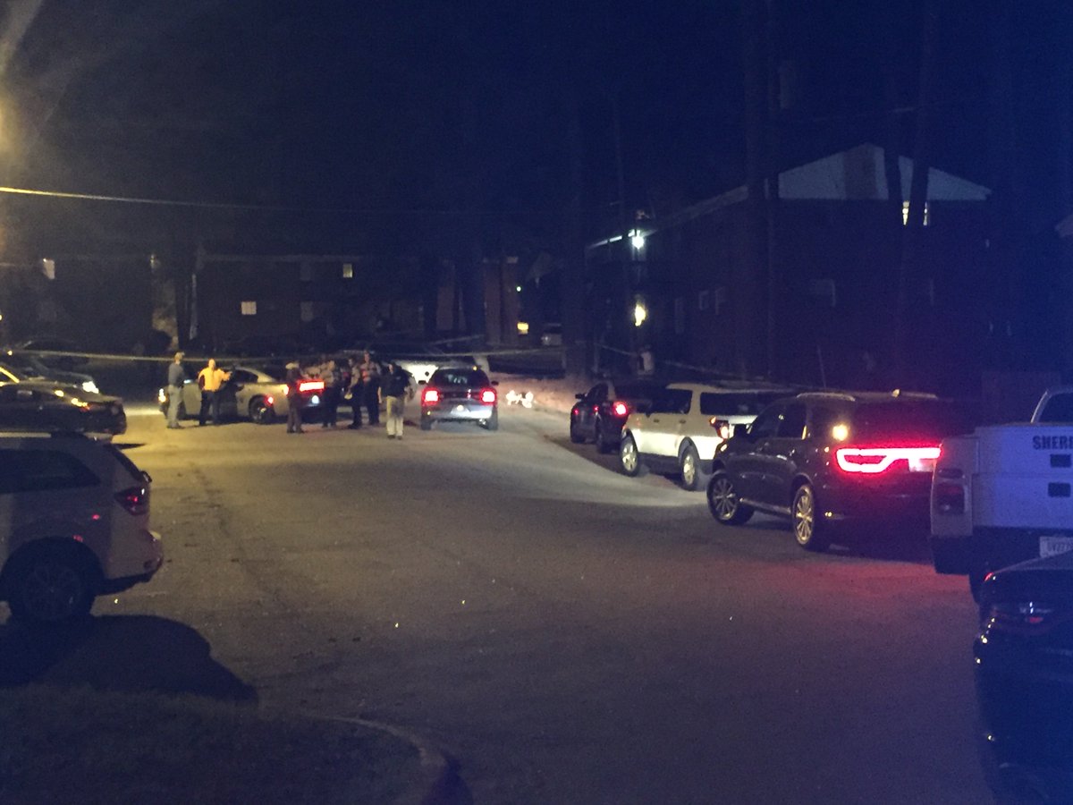 Richmond County deputies working two shooting scenes. Coroner's Office