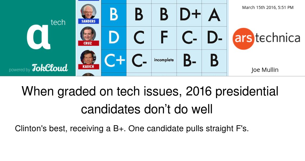 abstractTechTC's tweet image. arstechnica.com/tech-policy/20… by #JoeMullin #technology