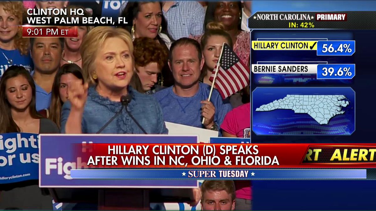 FoxNews's tweet photo. .@HillaryClinton: “You voted for our tomorrow to be better than our yesterday.” #PrimaryDay https://t.co/IM7WIS5gKQ https://t.co/Jgo6z3nbrZ
