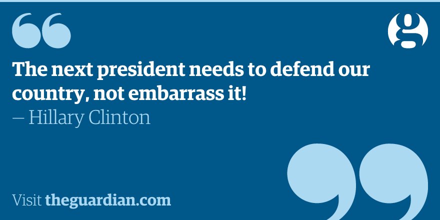 guardian's tweet photo. ...to a direct @realDonaldTrump dig. Watch live: https://t.co/EPvs1GC9fo #PrimaryDay https://t.co/MasObjJ9WW