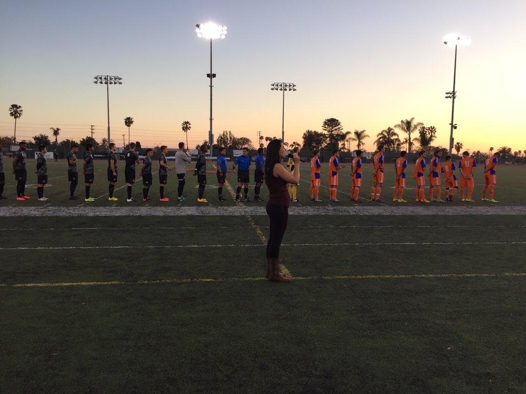 VCFusion's tweet photo. Thank you Erin Lunsford for a great rendition of our anthem...15' still no score vs @SwitchbacksFC #kickitwithus https://t.co/FTAsniz8kX