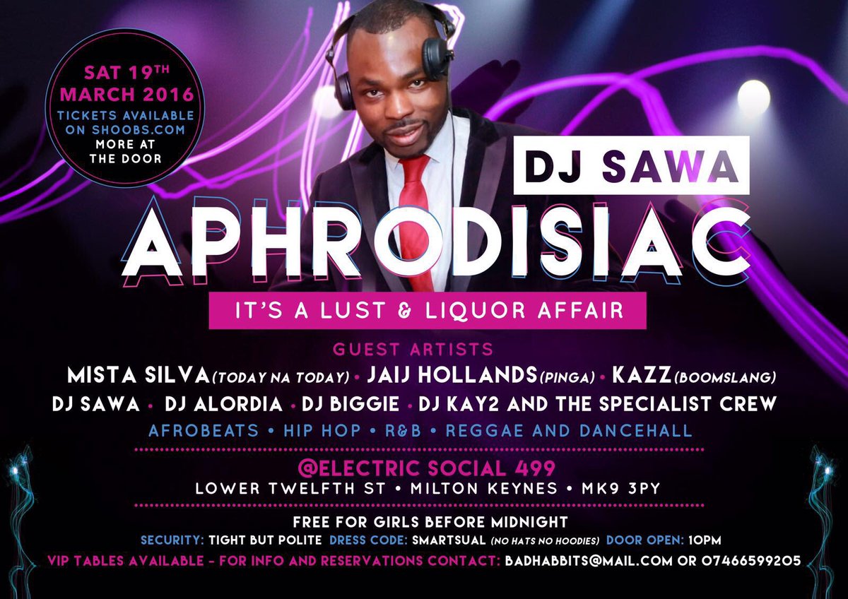 Who's coming to Aphrodisiac you ask....? #AphrodisiacMK #AphrodisiacMK #AphrodisiacMK