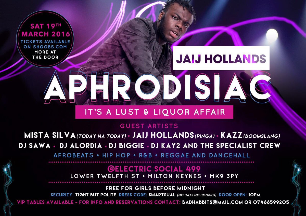 Who's coming to Aphrodisiac you ask....? #AphrodisiacMK #AphrodisiacMK #AphrodisiacMK