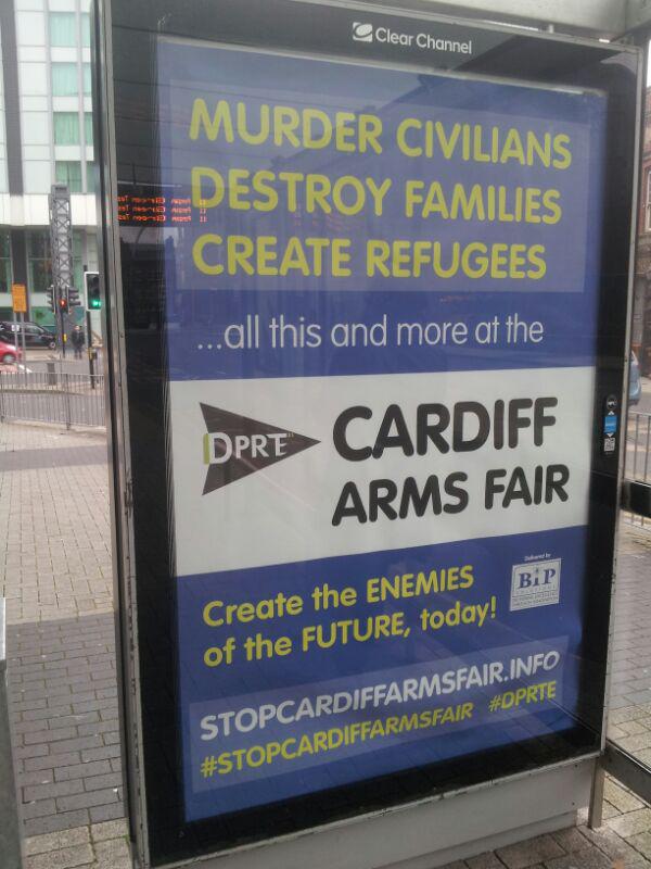 Derec's tweet photo. Awful event happening now in Cardiff at the Motorpoint Arena @radicalwales @StopCAF https://t.co/6alrPWp6Z7