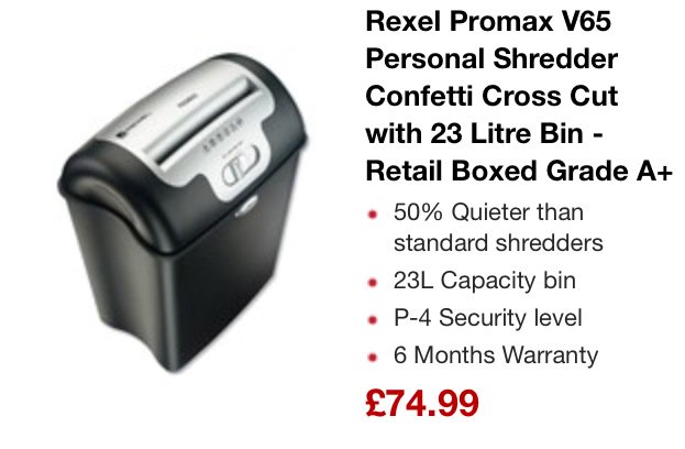 Looking for a shredder? Visit our online shop - homeandgarden.co.uk/m/l?cat=Wareho… #Home #Office